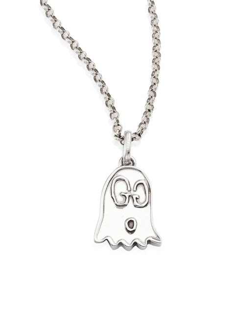 gucci ghost necklace pendant.